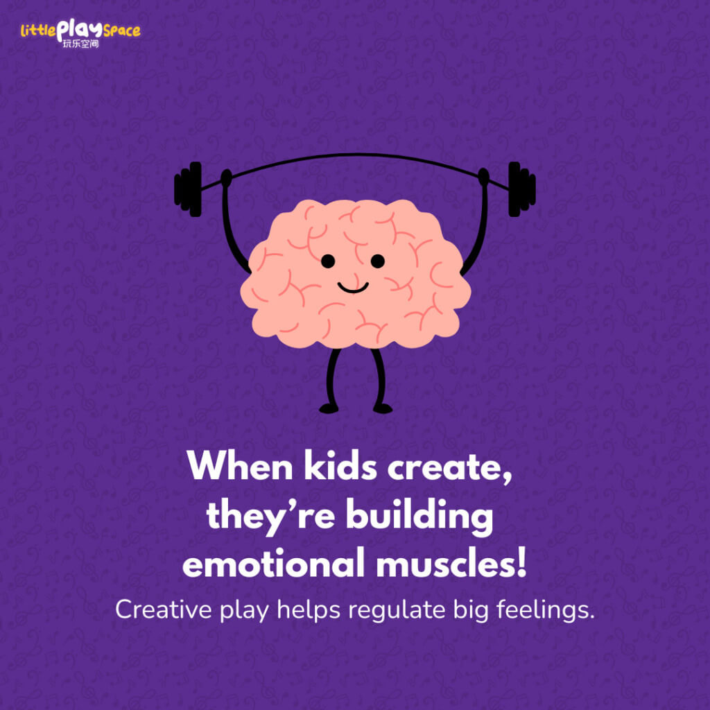 When kids create, they’re building emotional muscles! Creative play helps regulate big feelings.