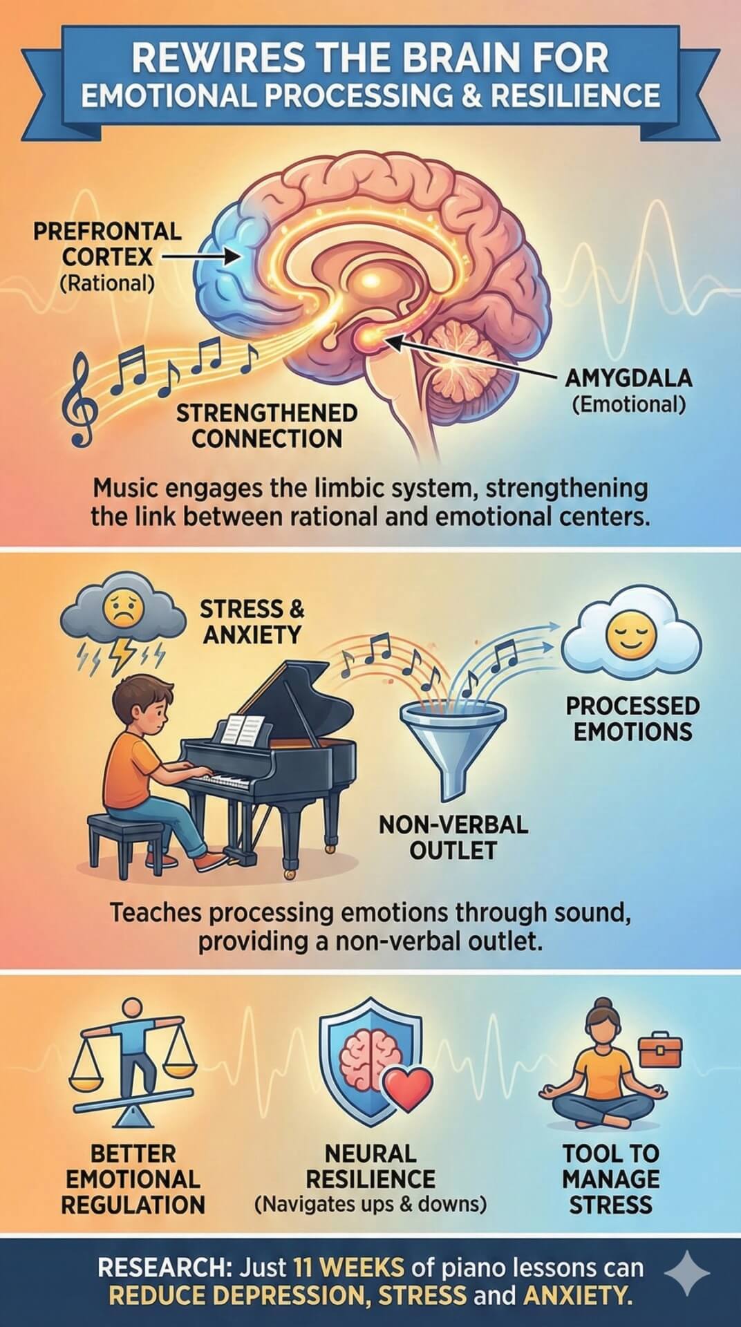 rewires the brain for emotional processing & resilience